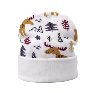 Wholesale Jacquard Classic Winter <b>Beanie</b> Hats Cotton Short Knit <b>Beanies</b> with Custom Embroidered <b>Beanie</b> 2025 - Product Image 3