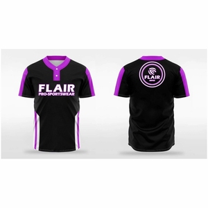 Maillots de baseball et de softball personnalisables, respirants, col en V, grandes tailles, design imprimé par transfert thermique, 100% polyester, anti-UV, séchage rapide - Product Image 6
