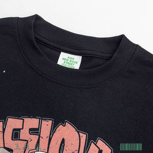 เสื้อยืดโออีเอ็มคุณภาพสูง ผ้าฝ้ายฟอกสี เอฟเฟกต์ย้อมสีแบบวินเทจ ทรงโอเวอร์ไซส์ พิมพ์ลายการ์ตูนอนิเมะ สไตล์เรโทร ทรงหลวม ผ้าหนา สบายๆ แบบวินเทจ - Product Image 5