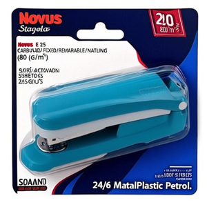 Agrafeuse Novus E 25 Fixe/Amovible/Cloueuse 25 feuilles (80 g/m²) 200 agrafes 24/6 Métal/Plastique Essence - Product Image 3