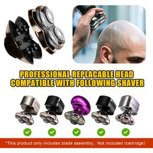 Cabezales de Repuesto para Afeitadoras Eléctricas Rotatorias, 1 Pieza, Recargables, Triple Cuchilla, Resistentes al Agua, Lavables, con Fuente de Alimentación USB - Product Image 2