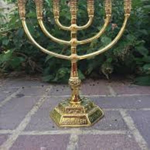 Menorah Lucite Menorah Crystal - Product Image 1