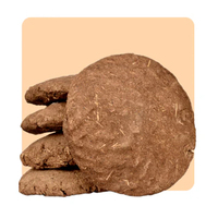 Gâteaux de fumier de vache pur de qualité supérieure pour Puja et Havan, 100% naturels, sans fumée, séchés au soleil, en tailles 3/4/9 pouces pour les rituels