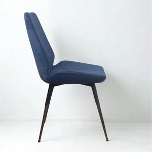 Chaise de salle à manger CALINA élégante et rembourrée avec base en métal, design contemporain et moderne - Product Image 3