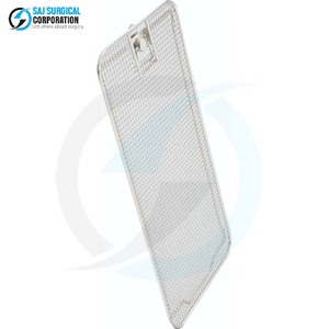 Solo Tapa para Cesta de Esterilización Médica Manual de Acero Inoxidable con Base Plana para una Esterilización y Almacenamiento Seguros de Instrumentos - Product Image 2