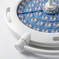 Lampe chirurgicale LED à double tête 160000 Lux avec 700/700 perles LED Cree, lampe de bloc opératoire sans ombre avec compensation de couleur RVB