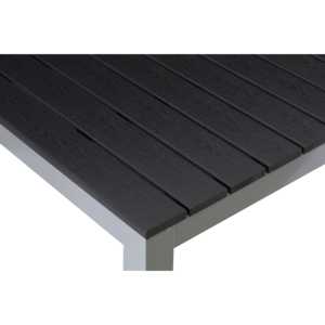 Tavolo da Pranzo Rettangolare da Esterno con Telaio in Alluminio Effetto Teak 47.2 X 29.5 Pollici - Product Image 3