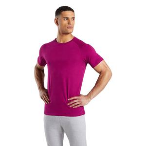 T-shirt de sport pour homme, vente en gros, logo personnalisé, coton, manches courtes, fitness, gym, musculation, séchage rapide, respirant - Product Image 1