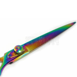 กรรไกรตัดผมสแตนเลสคุณภาพพรีเมียม คมกริบ เป็นมิตรกับสิ่งแวดล้อม น้ำหนักเบา สำหรับช่างทำผมในร้านเสริมสวย - Product Image 6