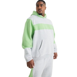 Vente en gros OEM 2025 – Survêtements décontractés à capuche pour hommes, coupe ajustée, grandes tailles, en coton/polaire, imprimés sur mesure, 100 % coton, pour le jogging - Product Image 3