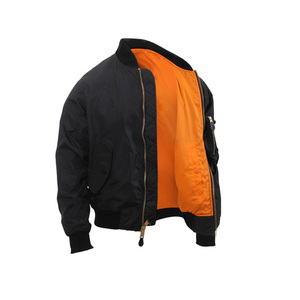 Chaqueta de bombardero de marca ligera MA1 de vuelo hecha a medida, chaqueta de bombardero de nailon de marca personalizada para hombres de gran oferta - Product Image 1