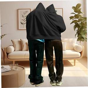 เสื้อฮู้ดขนาดใหญ่พิเศษสำหรับคู่รักชายหญิง ผลิตในปากีสถาน บริการ OEM - Product Image 2