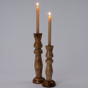 Porte-bougies en bois ensemble de 6 bougeoirs faveur bricolage artisanat porte-bougies minimalistes à peindre bocaux à bougies uniques - Product Image 3