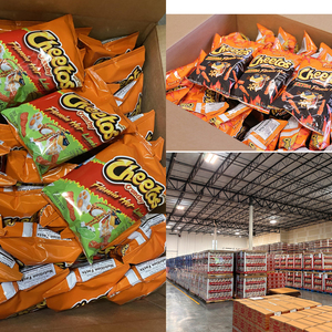 Cheetos Flamin' Hot Crunchy de 8oz, paquete de 10, versión original estadounidense, directo de fábrica, para importadores internacionales y distribuidores de bebidas. - Product Image 1