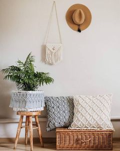 Housses de coussin en macramé en gros, taies d'oreiller 100% coton pour la décoration intérieure - Product Image 1