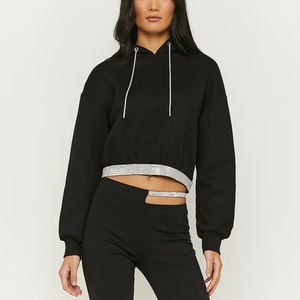 Conjunto de chándal acampanado para mujer de la mejor calidad Ropa de invierno Premium con logotipo informal Recién llegado Talla XL Bajo MOQ - Product Image 4