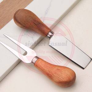 Juego de Cuchillos para Queso Profesional al por Mayor, Juego de 4 Cuchillos de Cocina para Queso con Mango de Madera, Gran Venta - Product Image 4