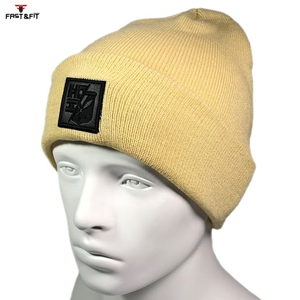 Latest Design Breathable <b>Waterproof</b> Cotton 3D Embroidery Fleece Fabric Custom Logo Unisex Beanie <b>Caps</b> for Professional Casual - Product Image 1