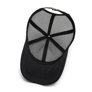 Gorra Trucker Vintage de Algodón Lavado con Malla, Gorra de Béisbol Estilo Retro con Cierre Ajustable para Adultos - Product Image 5