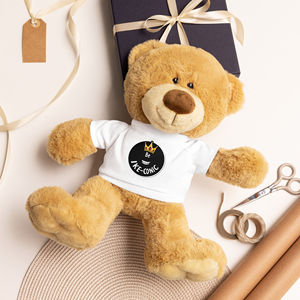 Conic Teddy Bear with Iconic T-Shirt for Plush <b>Stuff</b> <b>Cute</b> Clothing Accessory - Product Image 1