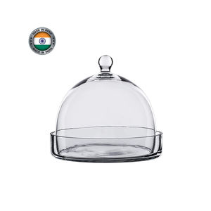 Wholesale Price All Sizes <b>Glass</b> <b>Dome</b> Cloche With Wooden Black Base Promotion Large Flower - Product Image 1