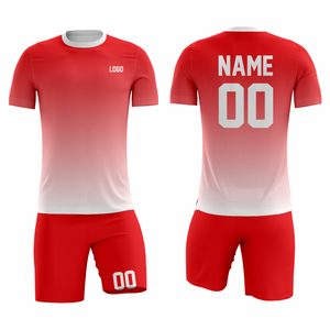 Uniformes de Fútbol Sublimados de Manga Corta Talla Grande OEM con Conjunto de Chándal de Entrenamiento Personalizado con Marca - Product Image 4