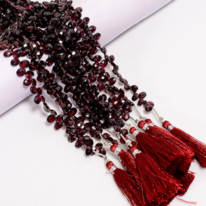 Cuentas de granate rodolita, cuentas facetadas ovaladas granate rodolita, cuentas de piedras preciosas granate, cuentas de granate rodolita para la fabricación de joyas, - Product Image 6