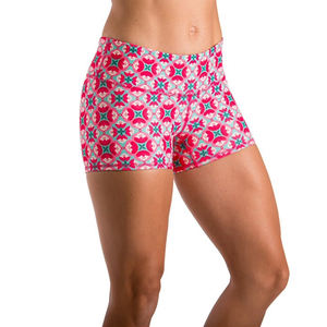 Pantalones cortos deportivos de cintura alta para mujer de primera calidad transpirables y personalizables con patrón de Yoga de último estilo de buena venta - Product Image 4