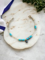 Pulseras de Macramé de Plástico Hechas a Mano Estilo Bohemia DAFNI con Cuentas de Ojo Turco - Modelo 44, Regalos Promocionales Novedosos para el Día de la Madre/Del Padre