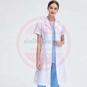 Blouse de laboratoire avec bouton Respirante Antistatique Unisex Uniformes de laboratoire personnalisables Blouse de médecin - Product Image 3