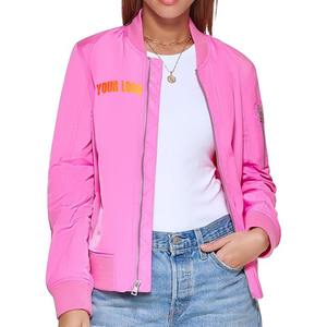 La mejor chaqueta Bomber transpirable para mujer con su propio logotipo disponible en diferentes colores/tamaño Chaqueta Bomber para mujer - Product Image 1