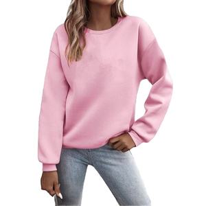 Chándal de Invierno de Manga Larga para Mujer, Suministro OEM, Venta al por Mayor, Poliéster y Algodón, Ligero, Informal, Corte Regular, Bolsillos Laterales, Talla Grande - Product Image 1