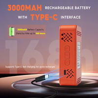 Détecteur portable de CO et O2 - Moniteur de qualité de l'air 6-en-1 avec température/humidité/altimètre/baromètre, conception rechargeable pour usage domestique/extérieur