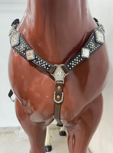 Cabecera de caballo occidental de cuero ligero para caballete de equitación con 100% cuero de vaca argentino genuino Real - Product Image 4