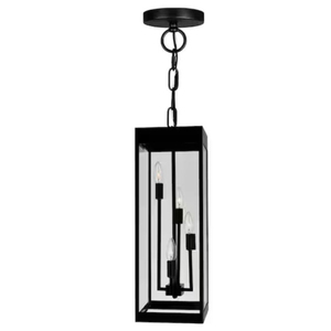 High Quality <b>Black</b> Iron Adjustable Hanging Lantern with Easy Installation Economical Dining Room Ceiling Fixture - Product Image 6