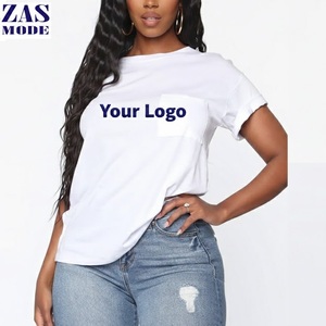 T-shirts pour femmes en coton 100% à manches courtes, coupe ajustée, tricot décontracté, séchage rapide, impression 3D, écologiques, vente en gros - Product Image 1