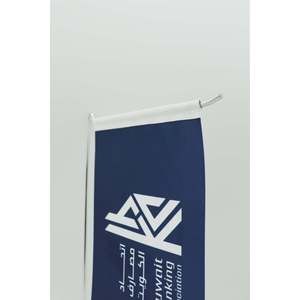 Custom L-Shaped Desk <b>Flag</b> Digital Printing Technique Polyester Beach <b>Flag</b> with Aluminum <b>Pole</b> <b>for</b> Education Travel Agency Display - Product Image 2