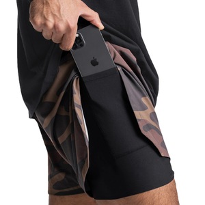 Short de course respirant actif pour hommes léger et élégant avec poches latérales arrière pour l'entraînement de natation de course comprend une doublure - Product Image 4