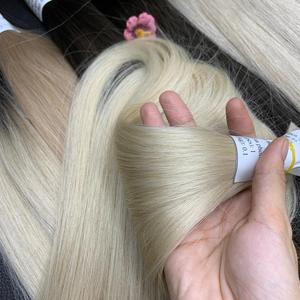 Extensions de cheveux vietnamiennes vierges 100% en gros Cheveux slaves de différentes couleurs de bonne qualité pour l'exportation en couleur tendance chaude en vrac - Product Image 2