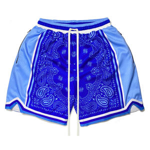 Short d'entraînement sportif pour homme Short de gymnastique en polyester avec poches en maille Short de course de basket-ball en jersey - Product Image 4