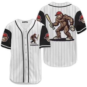 Maillot de baseball personnalisé grande taille pour les amateurs de dessins animés, imprimé par transfert thermique, 100% polyester, antibactérien, idéal pour l'été - Product Image 4