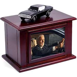 Urnas humanas de madera conmemorativas hechas a mano personalizadas de fábrica con diseño de foto disponibles a precio mayorista del exportador indio - Product Image 2