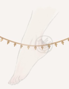 CUCOCUCA YFB A011 G Cavigliera in acciaio inossidabile con finitura dorata regolabile per uso quotidiano Spedizione UE in 48 ore - Product Image 2