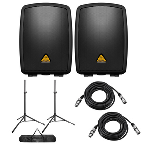 Livraison à domicile pour système de sonorisation portable sans fil tout-en-un 40W, lot de 2, avec supports d'enceintes réglables et subwoofer - Product Image 3