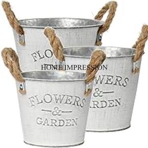 Macetas de Interior de Metal hechas a mano de la mejor calidad, macetas decorativas de diseño Vintage para jardín, flores artificiales competitivas - Product Image 2