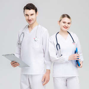 Uniformes de gommage médicaux Offre Spéciale ensembles d'uniformes d'infirmière de gommage pour hommes pour l'hôpital respirant et séchage rapide Service Oem sur mesure - Product Image 4