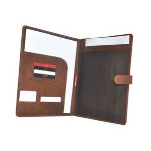 Nouvel organisateur professionnel de dossiers de conférence en cuir véritable - Product Image 1