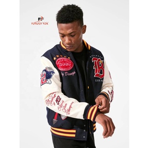 Veste unisexe Varsity Baseball-Adoptez le style classique avec une veste de baseball Varsity-Qualité supérieure avec coutures fines - Product Image 4