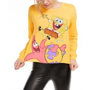 Maglietta a Maniche Lunghe Nickelodeon Junior, Taglia Grande, Traspirante, con Grafica Spongebob - Product Image 1