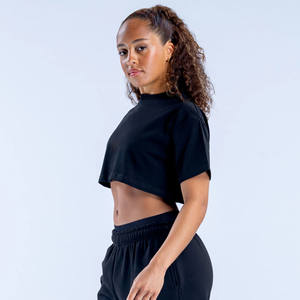 เสื้อยืดสำหรับผู้หญิงเสื้อยืดผ้าฝ้ายระบายอากาศได้ดีพิมพ์ลายโลโก้ได้ตามต้องการ - Product Image 4